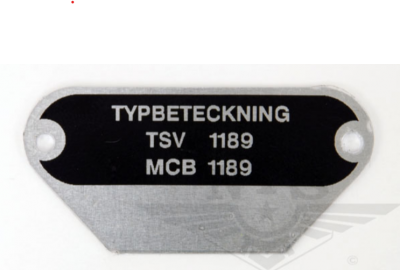 typskylt packmoped MCB 1189
flakmoped.